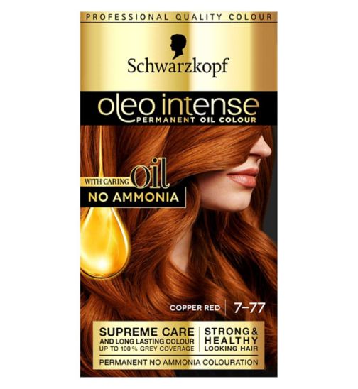 Schwarzkopf Oleo Intense No Ammonia Permanent Copper Hair Dye Copper Red 7-77