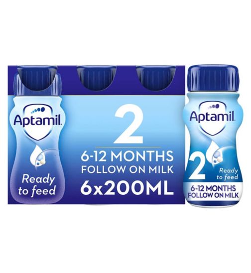 Aptamil 2 Follow On Milk Formula Multipack 6 x 200ml