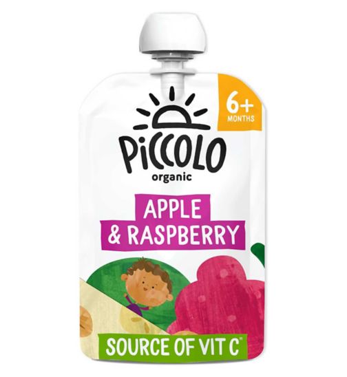 Piccolo Apple Raspberry Pouch 100g