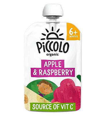 Piccolo Apple Raspberry Pouch 100g