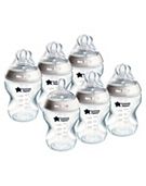Tommee Tippee Natural Start Anti-Colic Baby Bottle, Slow Flow Breast-Like Teat, Anti-Colic Valve, Self-Sterilising, Pack of 6