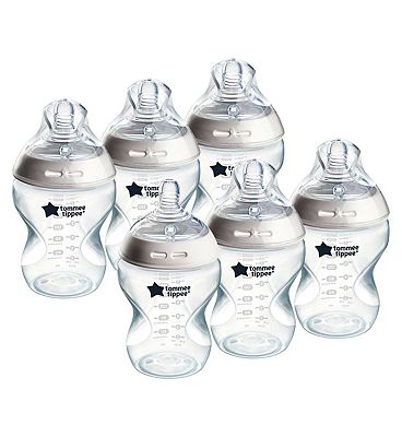 Tommee Tippee Natural Start Anti-Colic Baby Bottle, 9oz, Slow flow.  Breast-Like Nipple for a Natural Latch, Anti-Colic Valve, Self-Sterilizing,  Pack