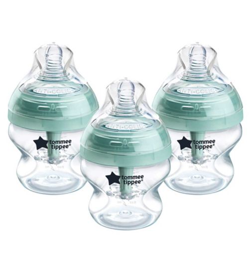 Tommee Tippee Anti-Colic Baby Bottles, 150ml, Pack of 3