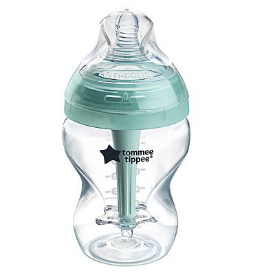 Lansinoh Glass Baby Bottle with NaturalWave Teat (240 ml), Anti-colic,  Premium heat & thermal shock-resistant glass, Medium Flow soft & flexible