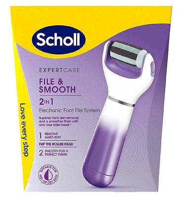 SCHOLL Nano-Glass Foot Filer for Comfortable, Gentle Hard Skin and