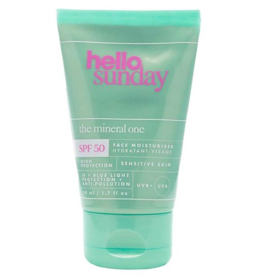 Hello Sunday The Mineral One Mineral Face Sunscreen SPF 50 50ml
