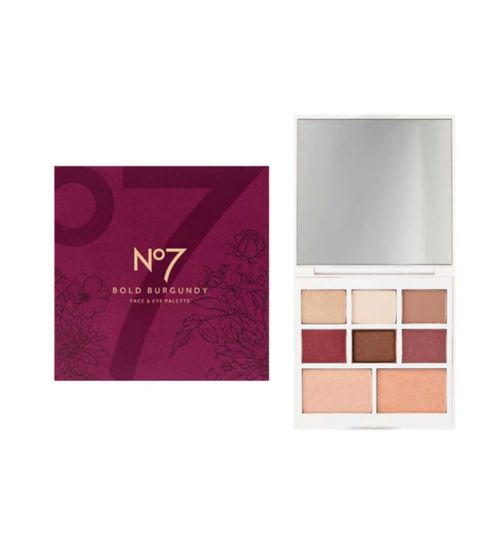 No7 Bold Burgundy Collection Face & Eye Palette
