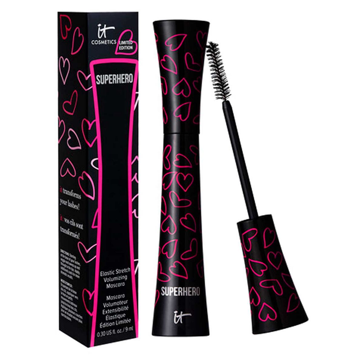 IT Cosmetics Superhero Elastic Stretch Volumizing And Lengthening Mascara Limited Edition 9ml