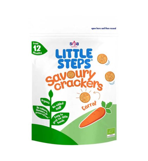 Little Steps Organic Carrot Savoury Crackers 100g