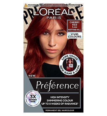 LOreal Paris Preference Vivids, Colorista Permanent Gel Hair Dye, Cherry Red 5.66