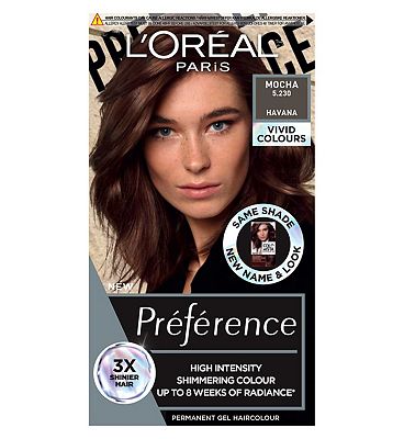 L’Oreal Paris Preference Vivids Permanent Hair Dye, Intense Luminous Colour, Mocha 5.23