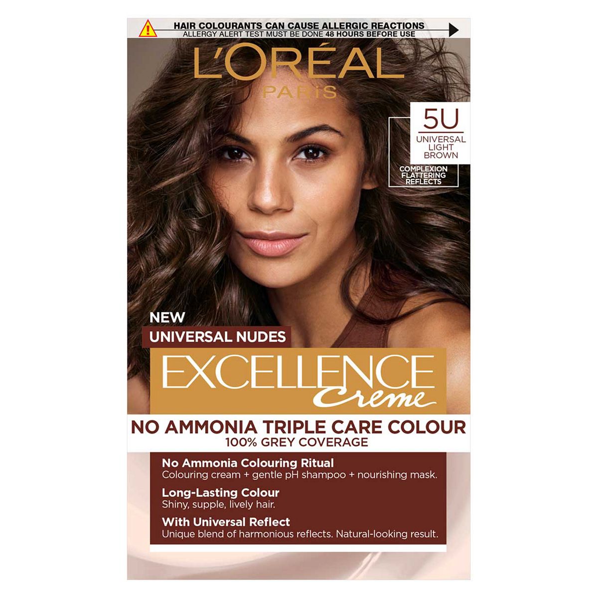Loreal L'oreal Excellence Nudes 5U Brown: Flattering For All Textures, A Natural Finish. Light/Brown