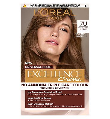 LOral Paris Excellence Crme Universal Nudes Ammonia Free Permanent Hair Dye, 6U Universal Dark Blond