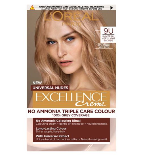 L'Oreal Paris Excellence Universal Nudes Universal Blonde 9U with Complexion Flattering Reflects