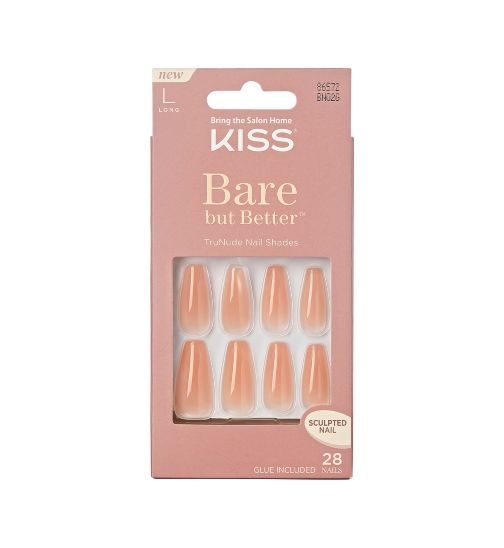 Kiss Bare But Better Nails Nude Drama