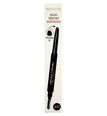 Revolution Duo Brow Pencil Dark Brown Dark Brown