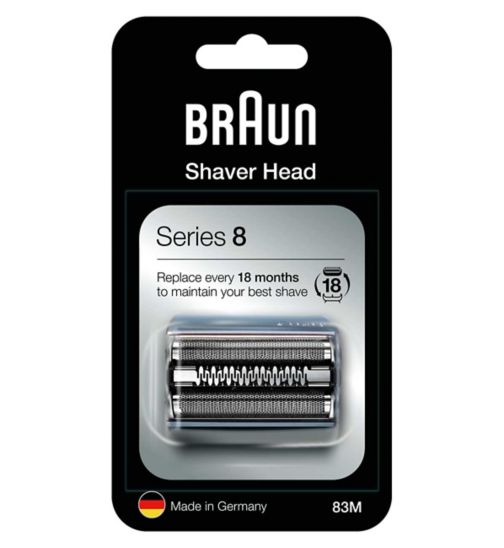 Braun Electric Shaver Head Replacement Part 83M, Silver