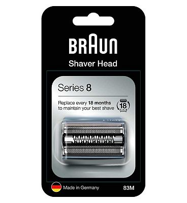 Braun Electric Shaver Head Replacement - Part 83M, Silver