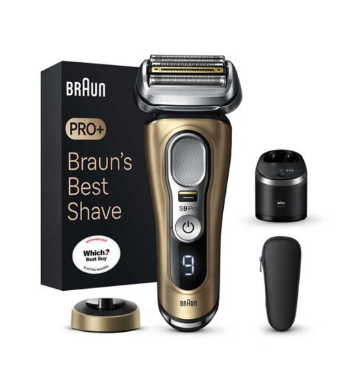 Braun Series 9 Pro 9419s Electric Shaver, 4+1 Head, 60-min Battery Life, Wet & Dry Razor