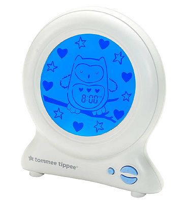 Tommee Tippee Groclock Sleep Trainer Clock, Alarm Clock and Nightlight for Young Children, USB-Power