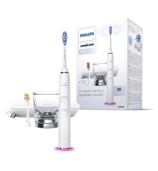 Philips Sonicare DiamondClean 9400 Smart, Electric Toothbrush, White, HX9917/88