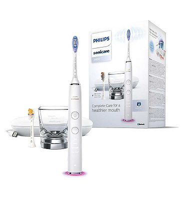 Philips Sonicare Electric Toothbrush DiamondClean 9400 White with USB Charging Case HX9917/88