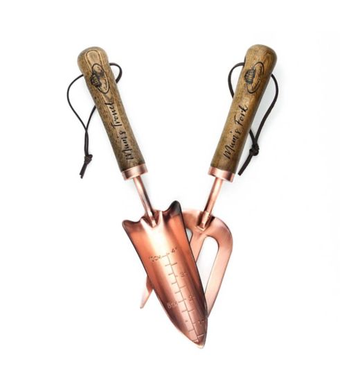 Treat Republic Personalised Luxe Copper Trowel And Fork Set