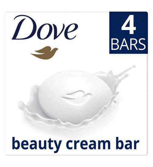 Dove Original Beauty Bar Soap for Softer, Smoother, Healthier-Looking Skin 4 x 90 g
