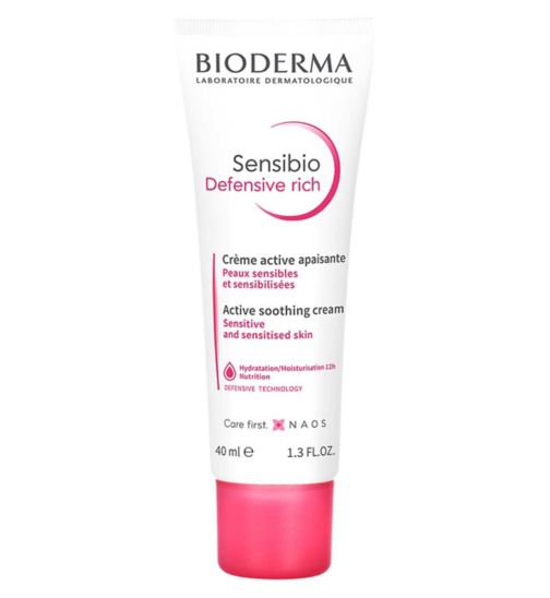 Bioderma Sensibio Defensive Rich Active Soothing Nourishing Cream Sensitive Dry Skin 40ml