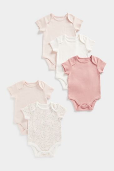 My First Short-Sleeved Bodysuits - 5 Pack