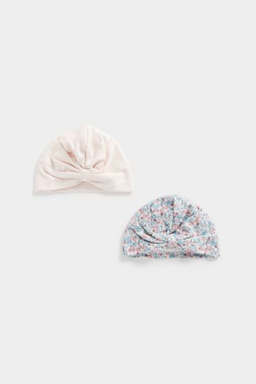 Pink and Floral Hats - 2 Pack