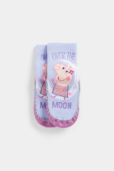 Peppa Pig Moccasin Slipper Socks