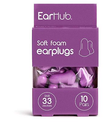 EarHub Soft Foam Earplugs 10 Pairs