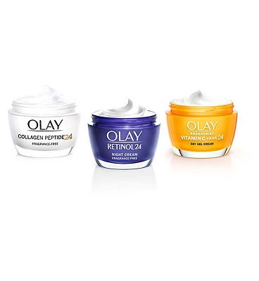 olay a-listers with vitamin c + aha, collagen peptide and retinol bundle