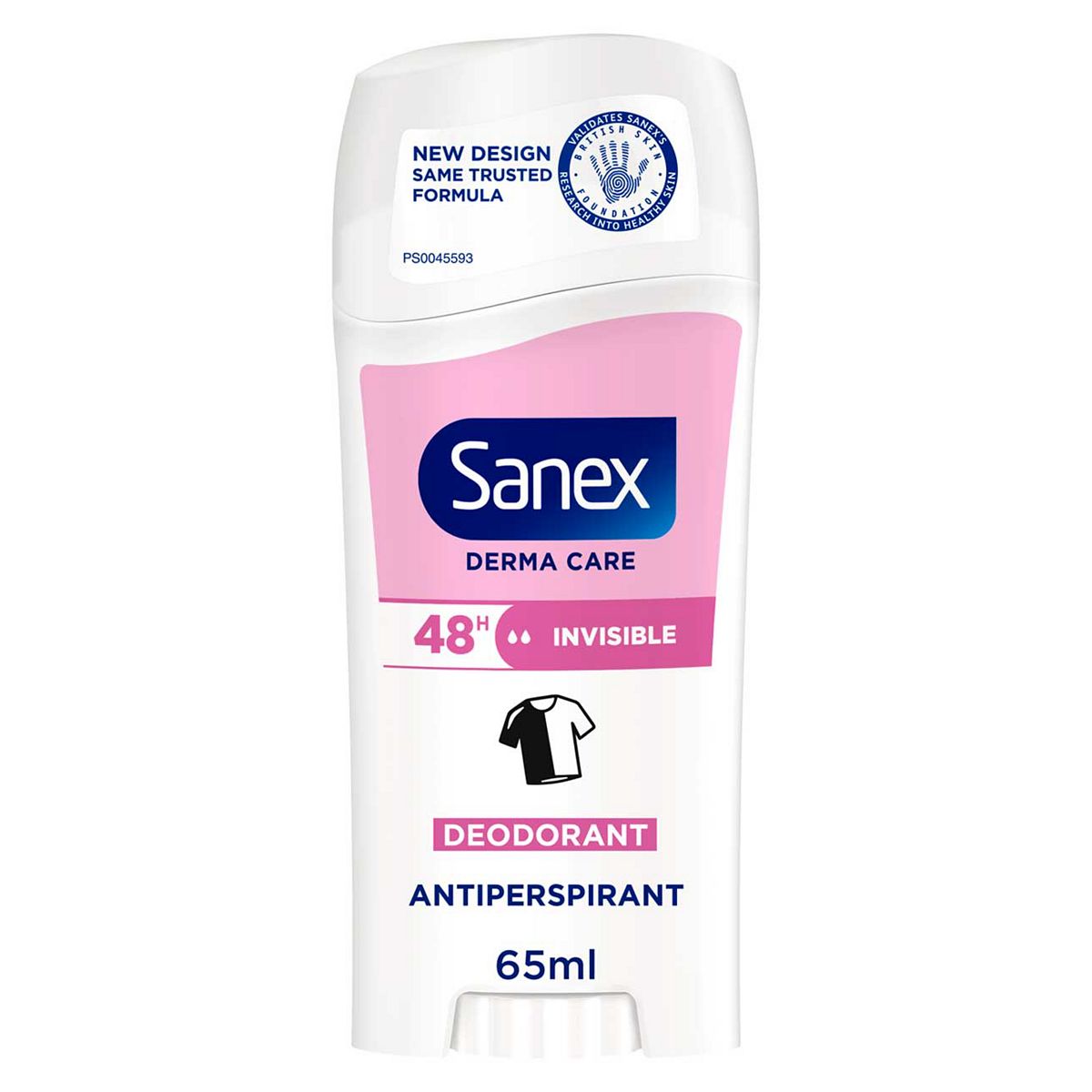 Sanex Derma Care Invisible 48-Hour Antiperspirant Stick Deodorant 65ml