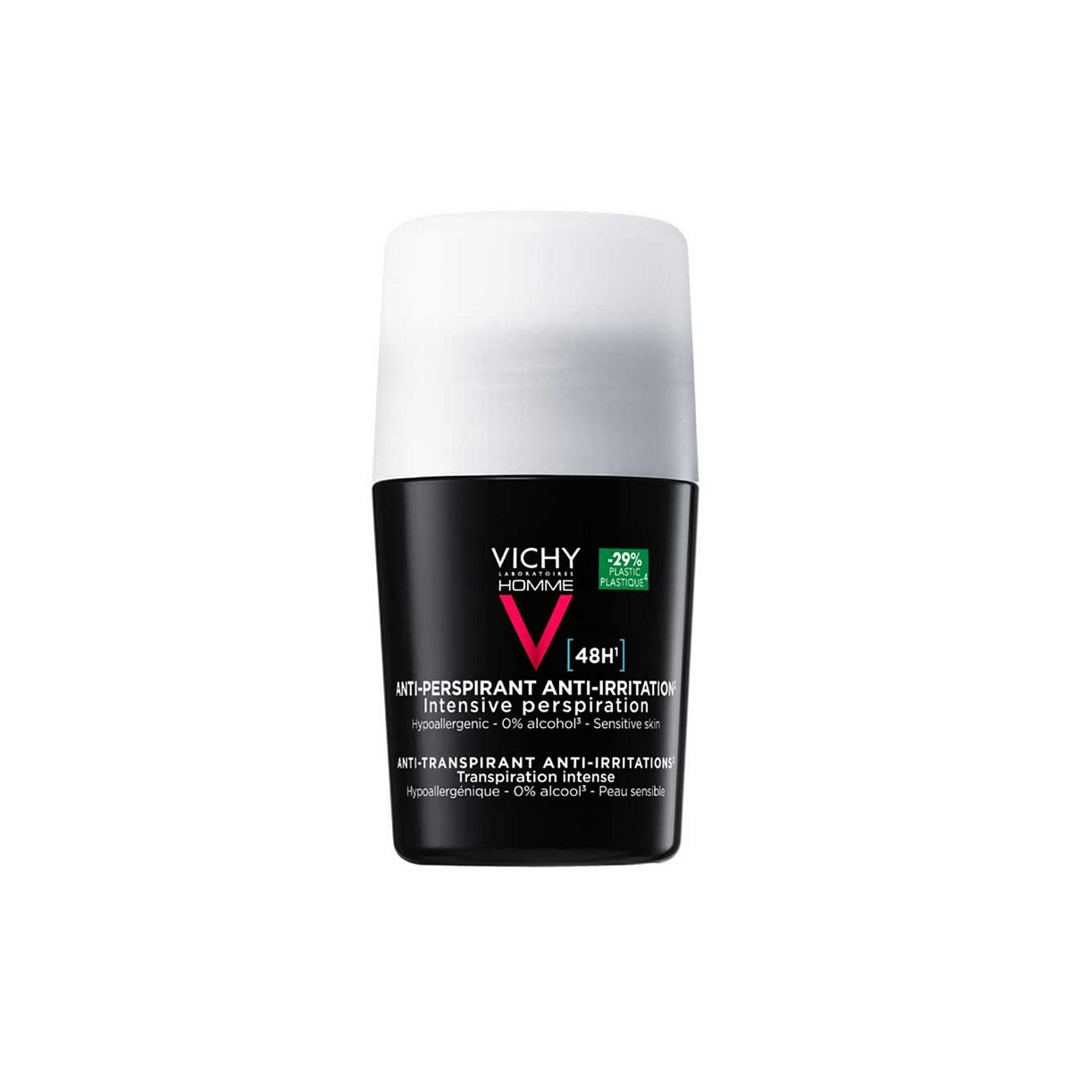 Vichy Homme 48Hr Deodorant Roll-On For Sensitive Skin 50Ml