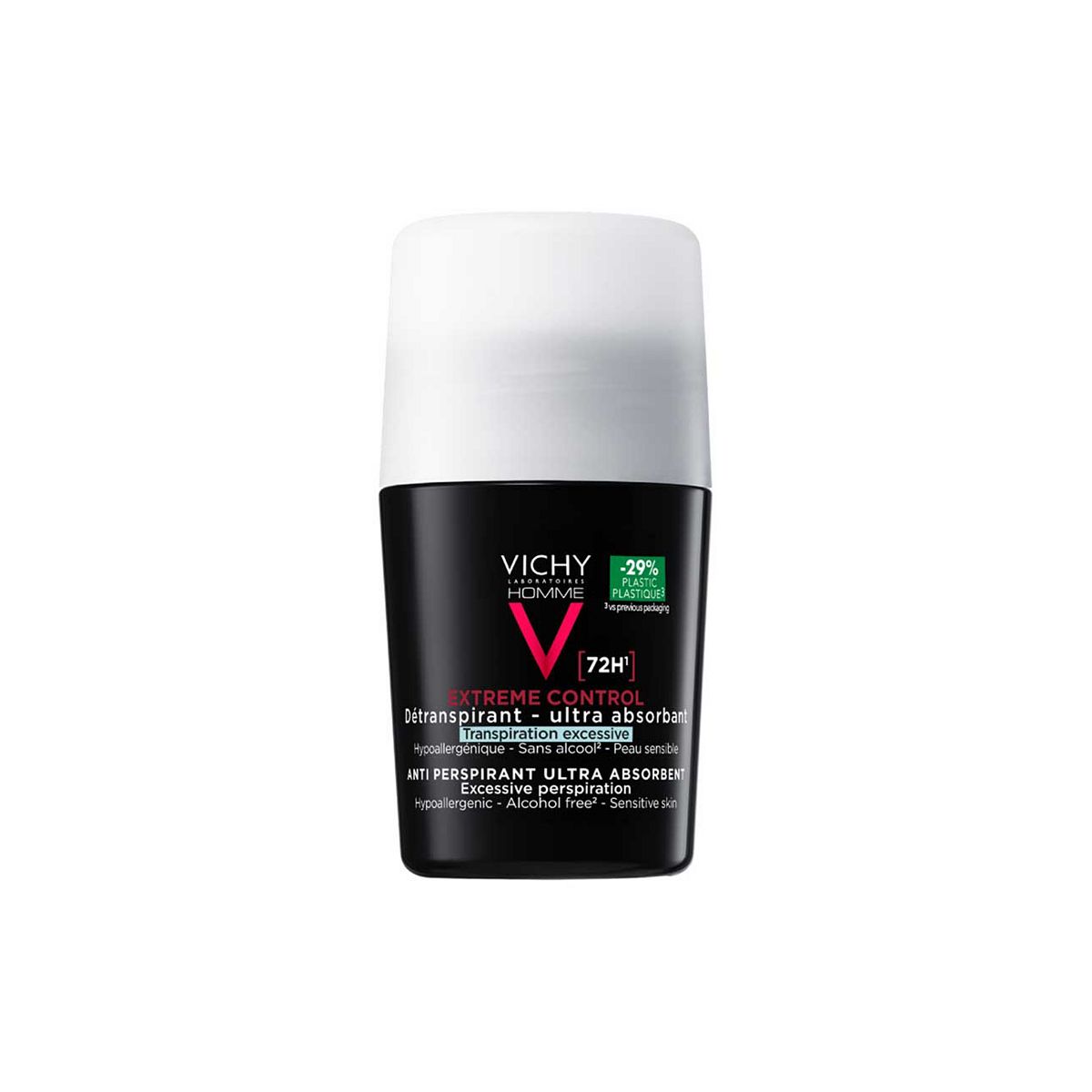Vichy Homme Extreme Anti-Perspirant Roll-On 72Hr 50Ml
