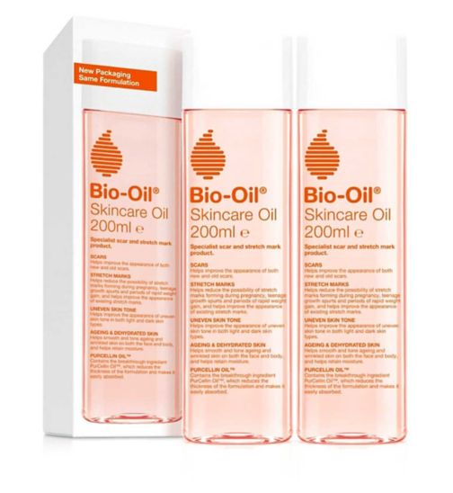 Bio-Oil 200ml Bundle For Scars, Stretch Marks And Uneven Skin Tone- x2 200ml;Bio-Oil 200ml For Scars, Stretch Marks And Uneven Skin Tone;Bio-Oil Skincare Oil 200ml