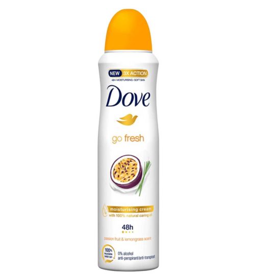 Dove Go Fresh Passion Fruit & Lemongrass Antiperspirant Deodorant Aerosol 150 ML