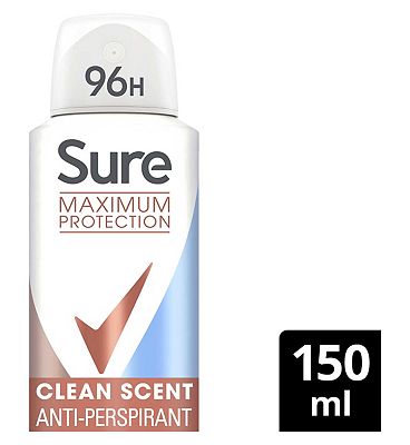 Sure Max Pro Clean Scent Antiperspirant Deodorant 150ml