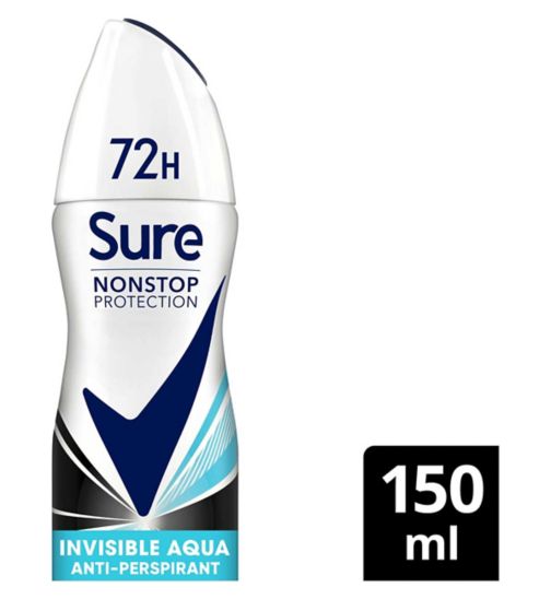 Sure Invisible Aqua Nonstop Protection Anti-perspirant Deodorant Aerosol 150 ml