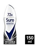 Sure Women Nonstop Protection Anti-Perspirant Aerosol Invisible Black & White 150ml