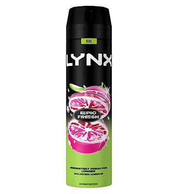 Lynx Epic Fresh deodorant with a grapefruit & tropical pineapple scent Bodyspray 48 hours of odour-b