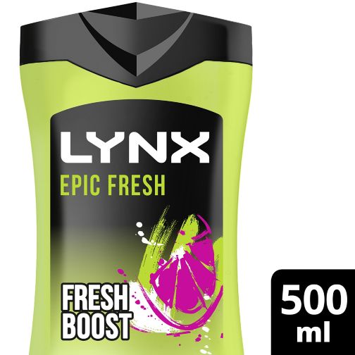 Lynx Epic Fresh Grapefruit & Tropical Pineapple Scent Shower Gel 500ml