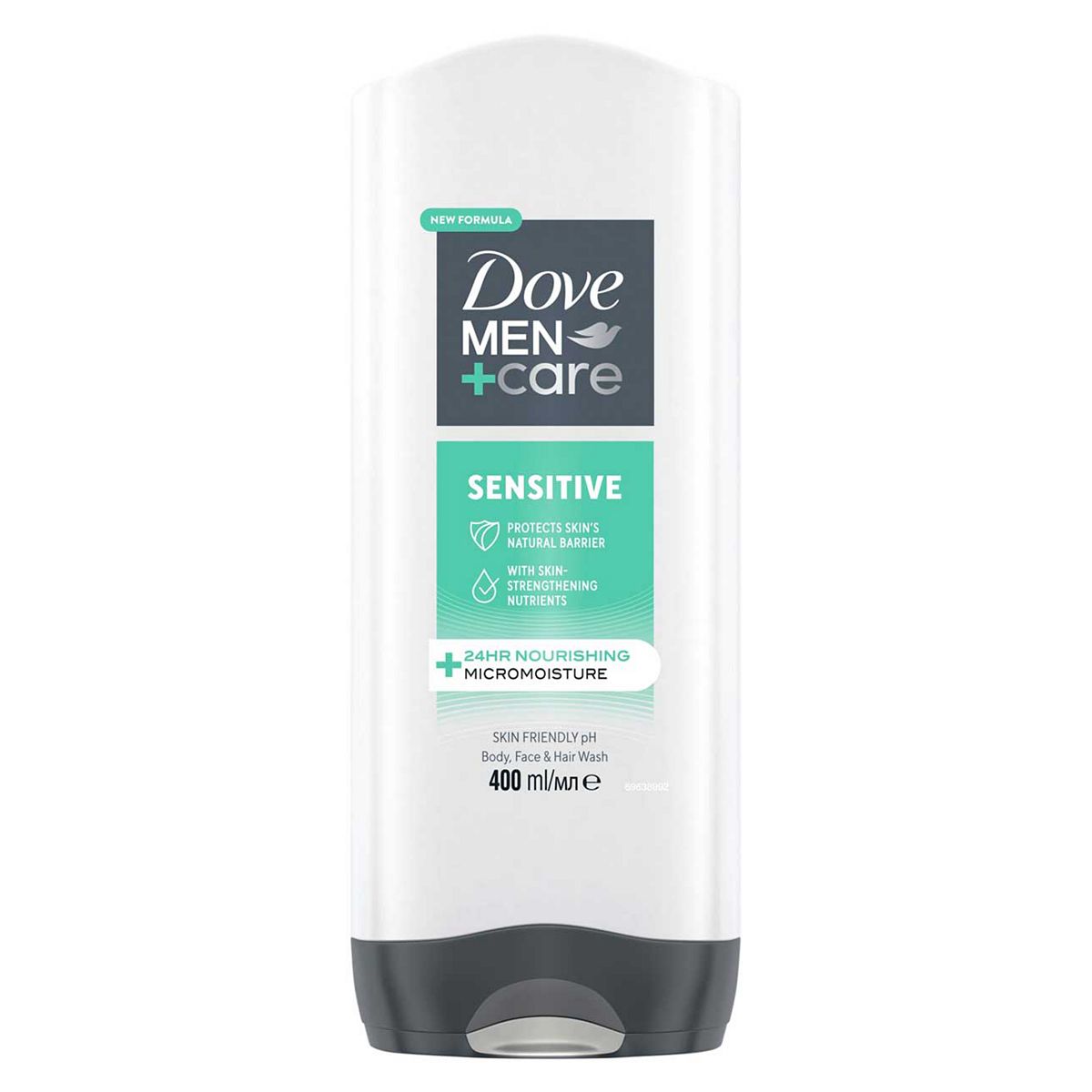 Dove Men+Care Sensitive 3-In-1 Hair Body And Face Wash 400ml