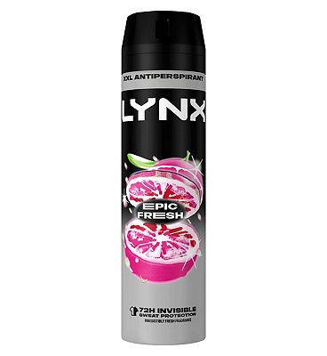 Lynx Men Epic Fresh Antiperspirant Deodorant Aerosol 250ml