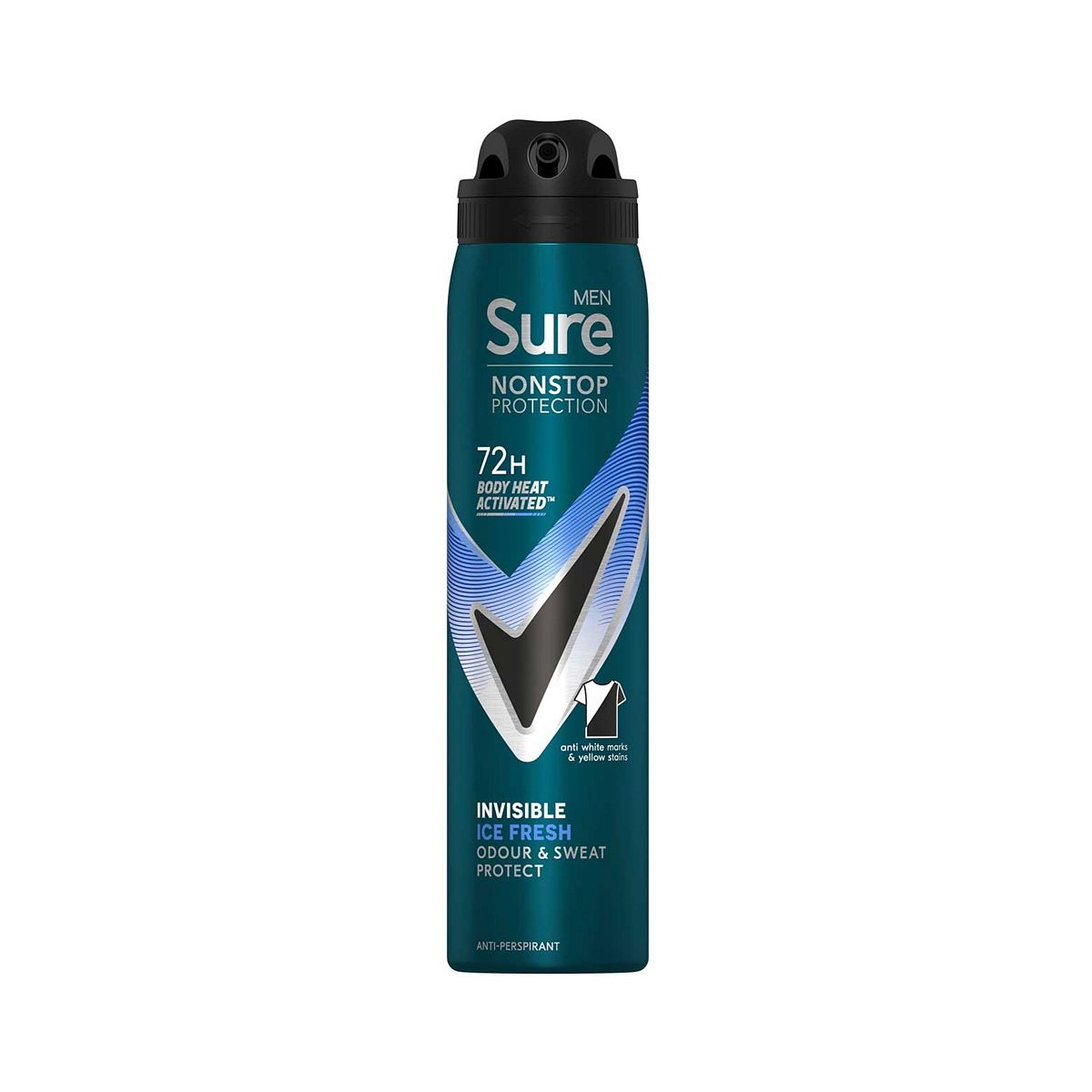 Sure Men Nonstop Protection Anti-Perspirant Aerosol Invisible Ice Fresh250 ml