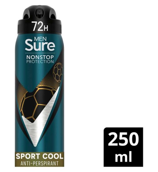 Sure Men Sport Cool Nonstop Protection Anti-perspirant Deodorant Aerosol 250ml