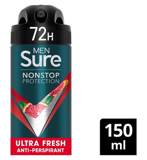 Sure Men Ultra Fresh Nonstop Protection Anti-perspirant Deodorant Aerosol 150 ml