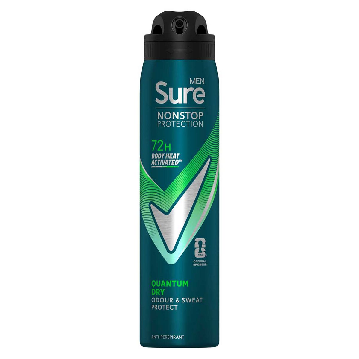 Sure Men Nonstop Protection Anti-Perspirant Aerosol Quantum Dry250 Ml